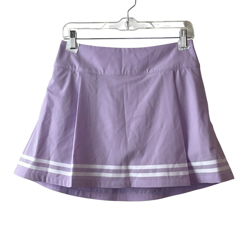 CALIA TrueLight Golf Skort Womens 4 Purple Striped‎ Athletic Skirt Pockets NEW